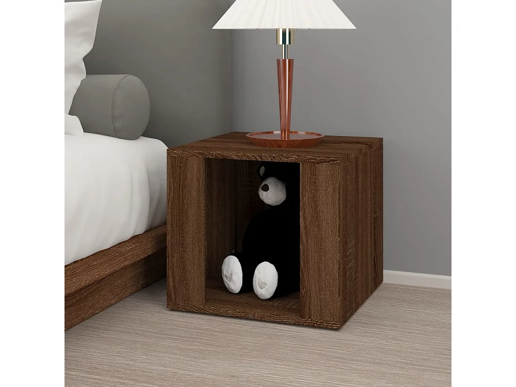 Table de chevet Chêne marron 41x40x36 cm Bois d'ingénierie