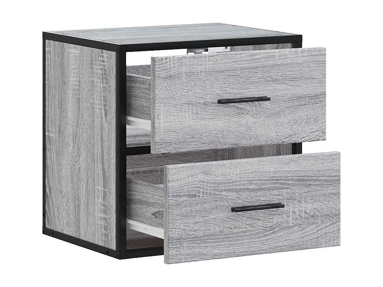 Mesita de noche de pared Sonoma gris 40x31x39,5 cm