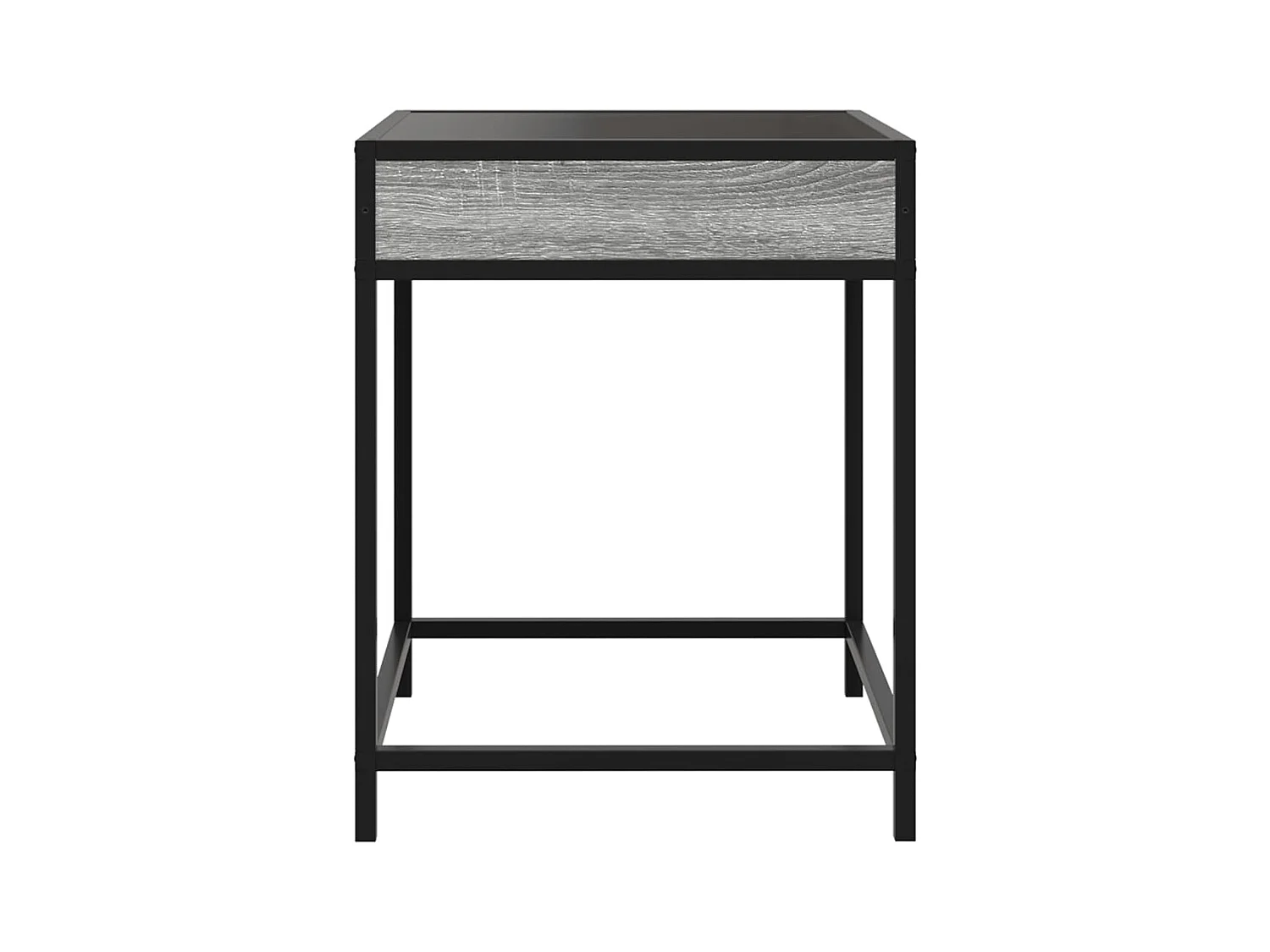 Nachtkastje met LED infinity sonoma grijs 40x40x51 cm