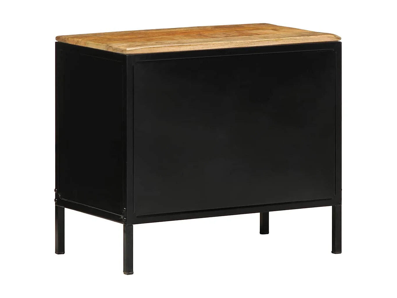 Tables de nuit 2 pcs 50x30x45 cm Bois massif brut de manguier