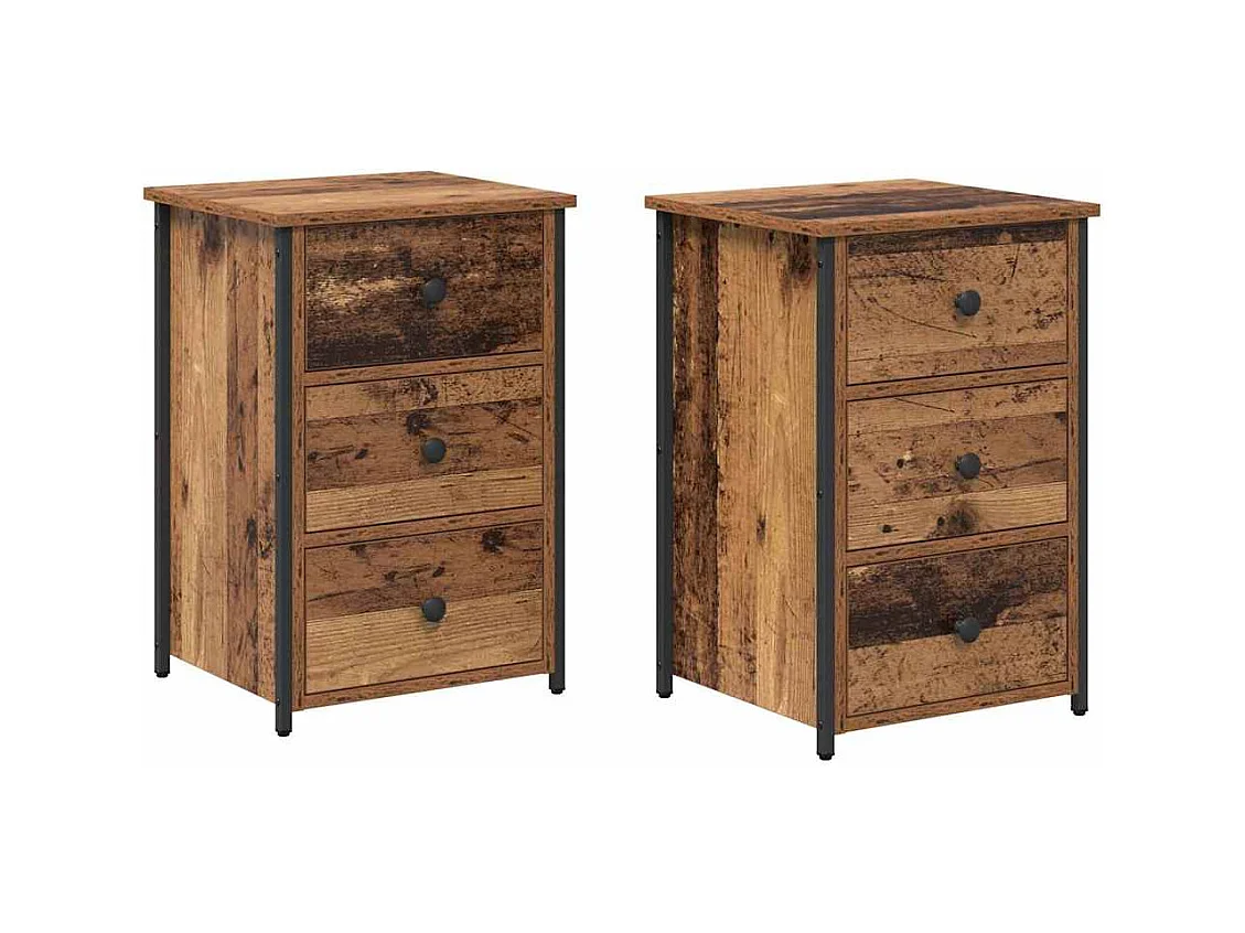 Tables de chevet en vieux bois Vieux bois