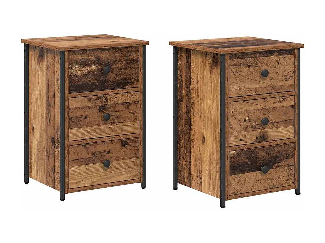 Tables de chevet en vieux bois Vieux bois