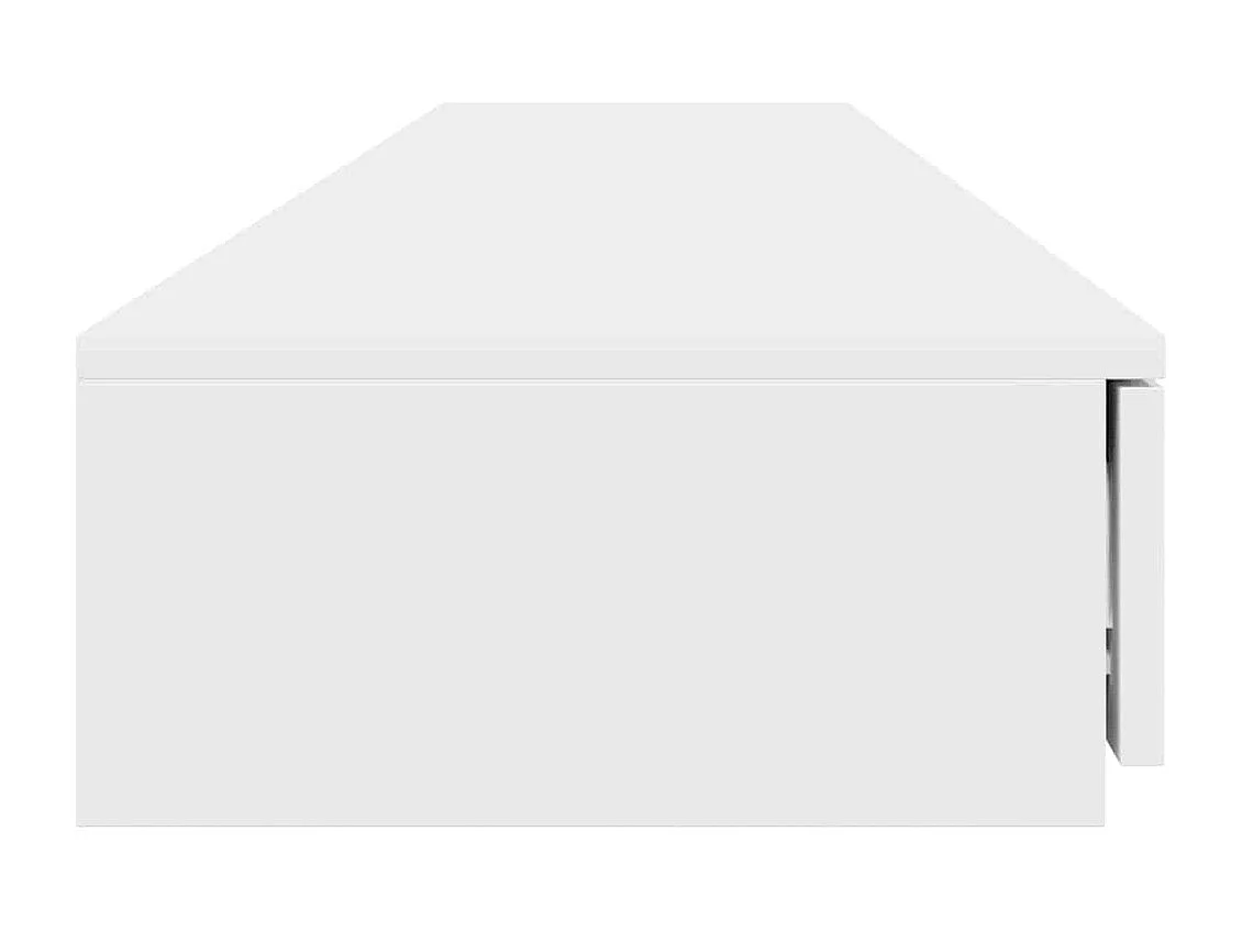 Cassettiera bianca 200x36,5x16,5 cm Legno ricostituito