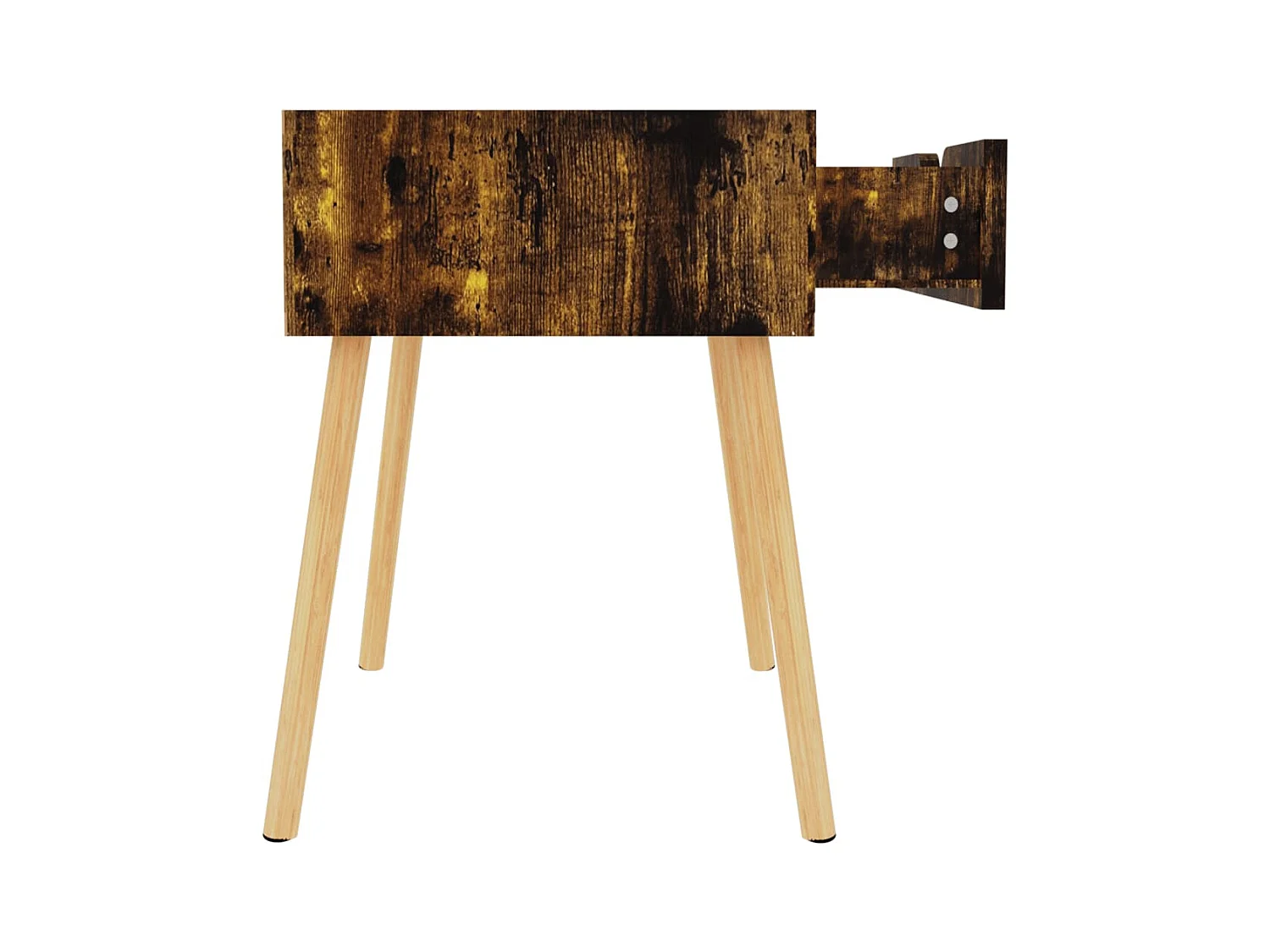 Nachtkastjes 2 stuks Gerookt eiken 40x40x56 cm Bewerkt hout