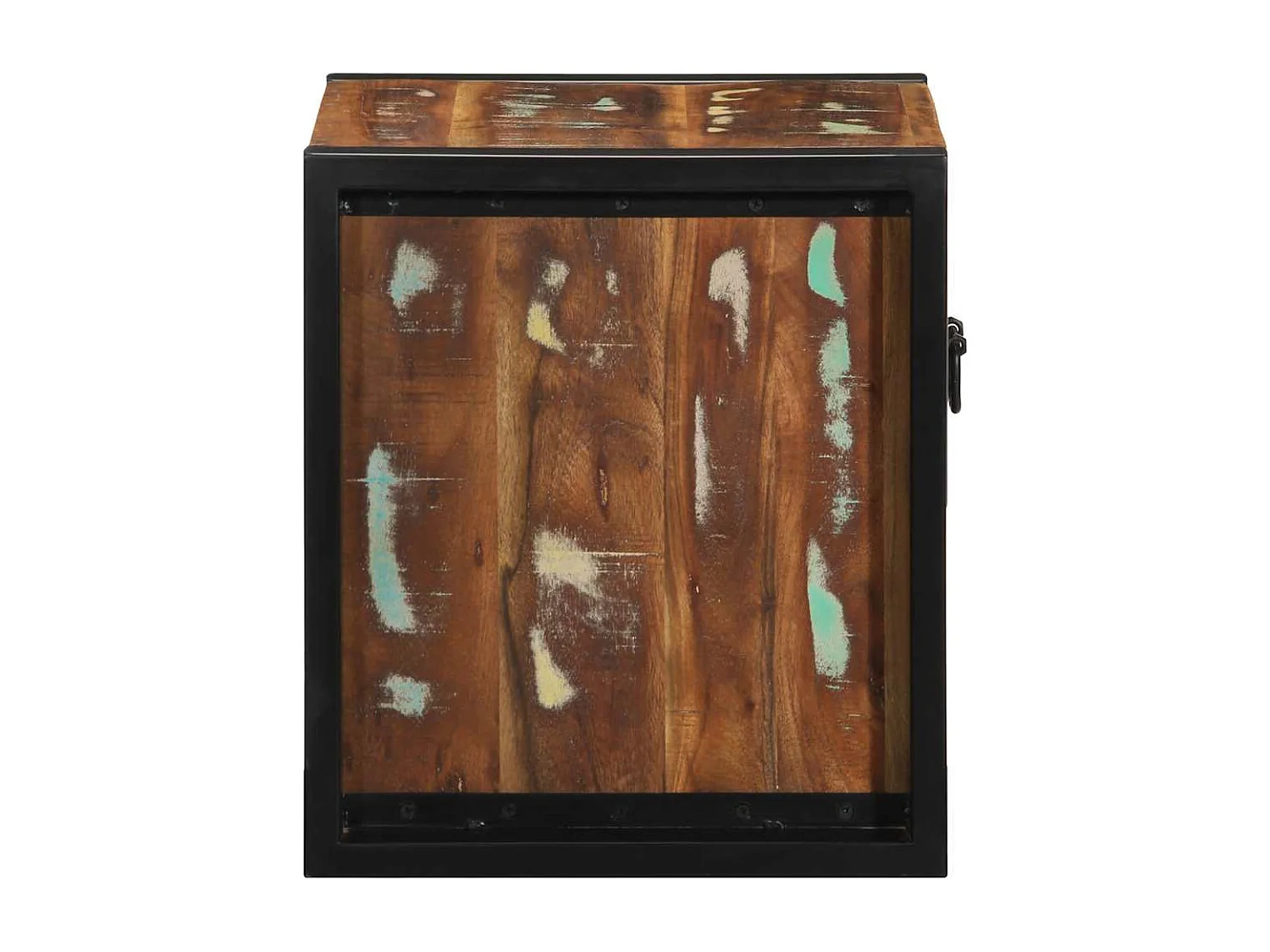 Tables de chevet 2 pcs multicolore 40x35x40cm bois récupération