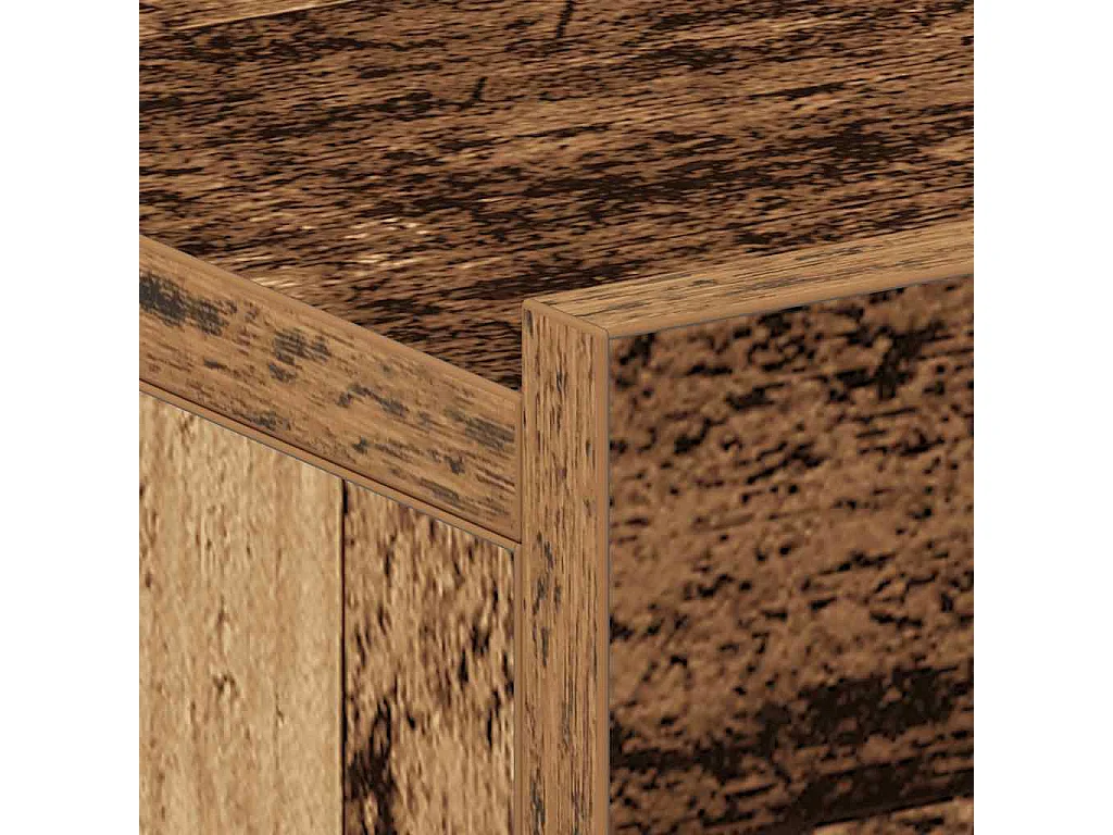 Table de chevet flottante vieux bois bois d'ingénierie