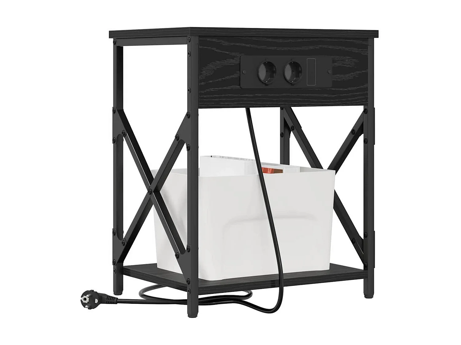 Cabinet de chevet Chêne noir 41 x 31 x 51 cm Bois d'ingénierie