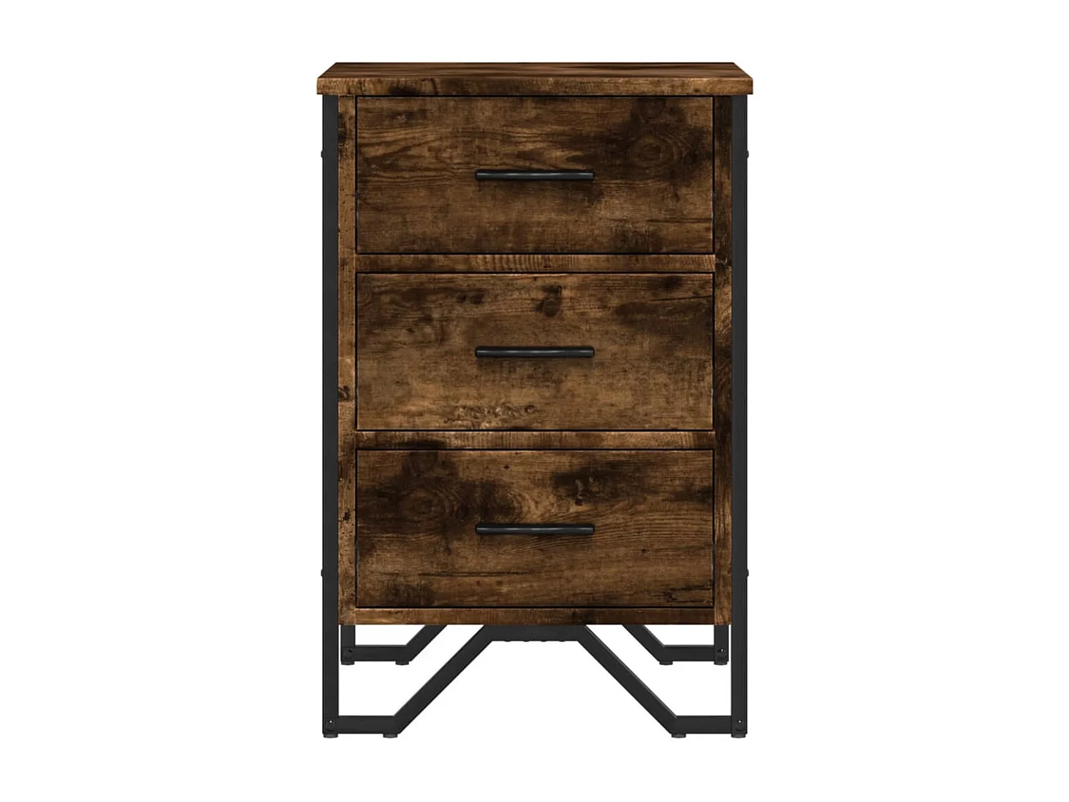 Nachtkastje van gerookt eikenhout 40x41x60 cm bewerkt hout