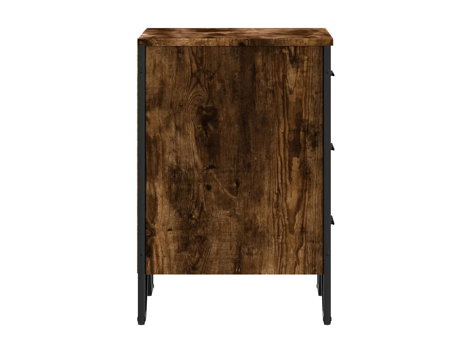 Nachtkastje van gerookt eikenhout 40x41x60 cm bewerkt hout