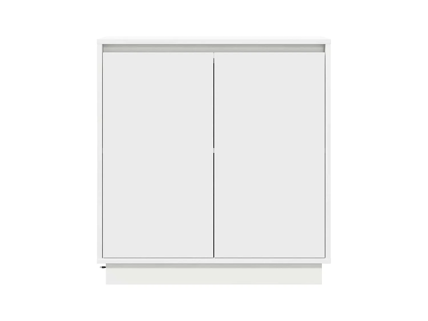 Buffet LED blanc - 71x34.5x75 cm, en bois d'ingénierie