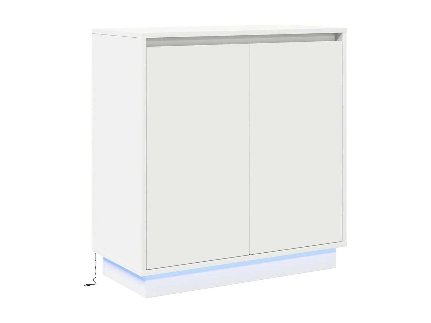 Credenza LED bianca - 71x34,5x75 cm, legno ingegnerizzato