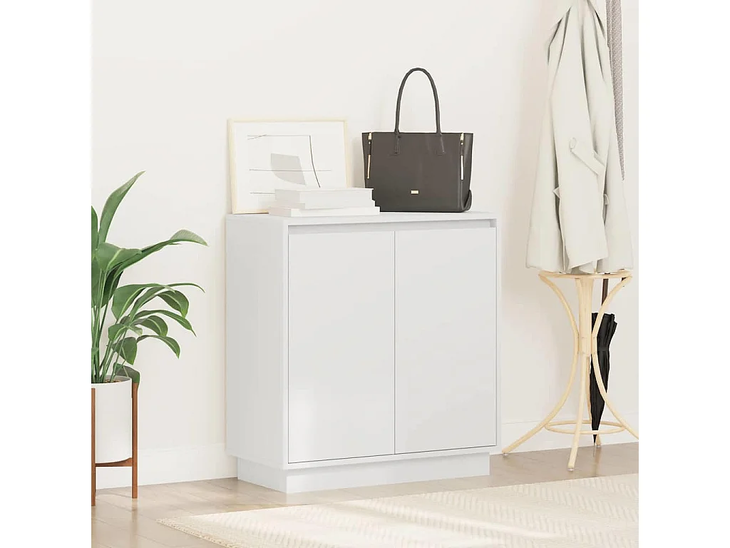 Credenza LED bianca - 71x34,5x75 cm, legno ingegnerizzato