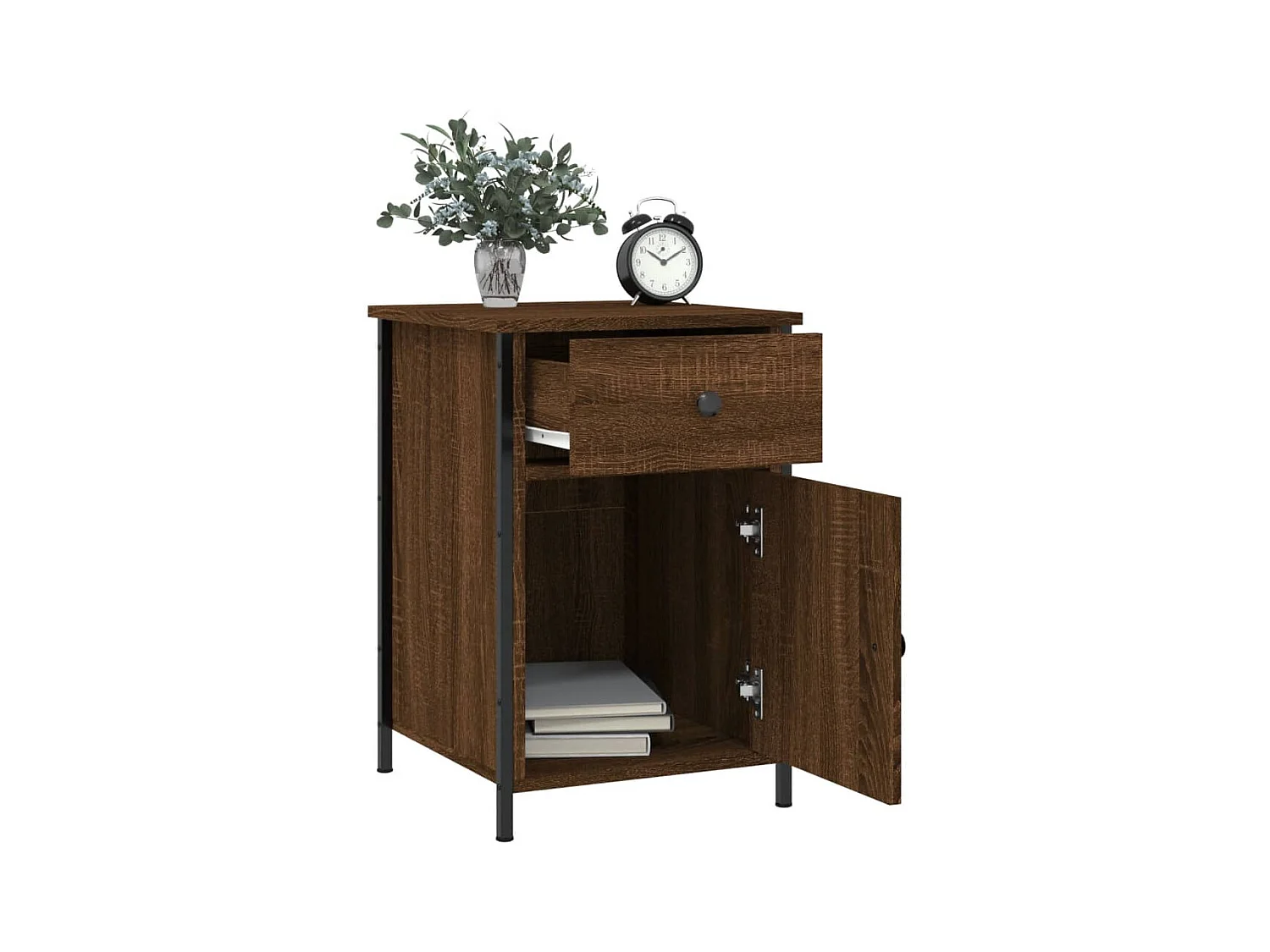 Tables de chevet 2pcs Chêne marron 40x42x60cm Bois d'ingénierie