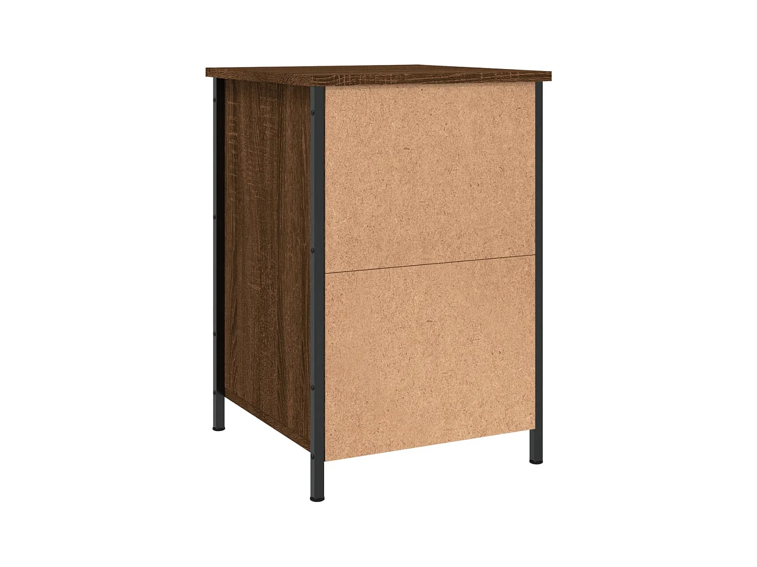 Nachtkastjes 2 stuks Bruin Eiken 40x42x60cm Bewerkt Hout