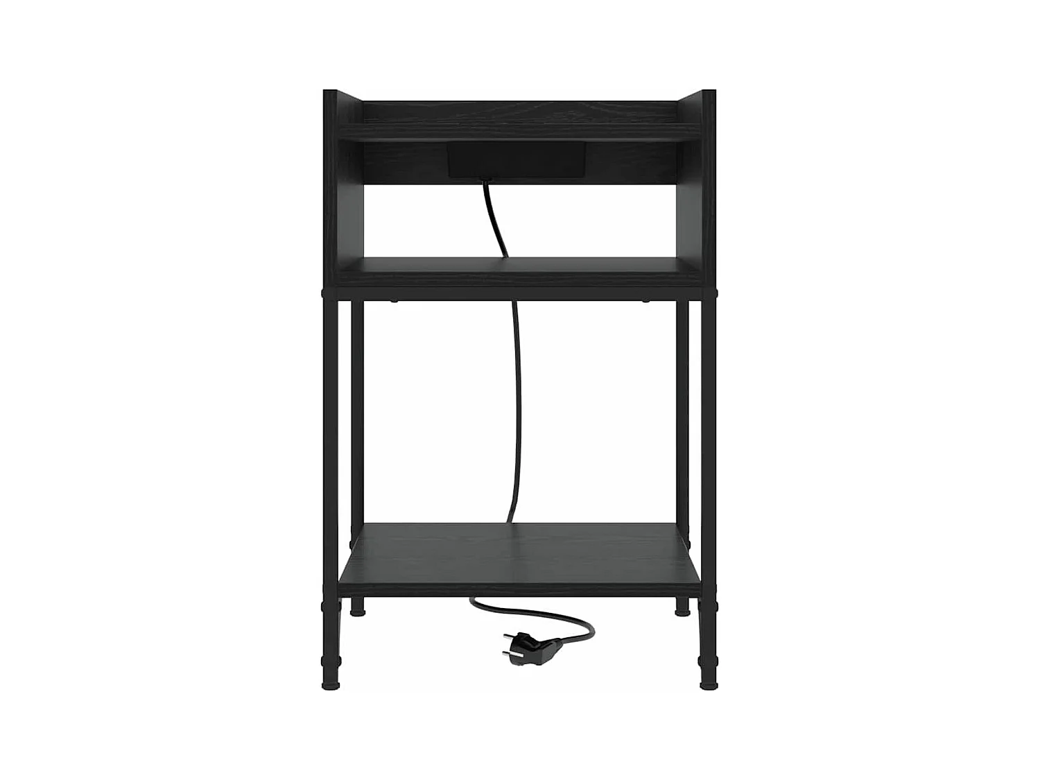 Cabinet de chevet Chêne noir 40 x 40 x 61 cm Bois d'ingénierie