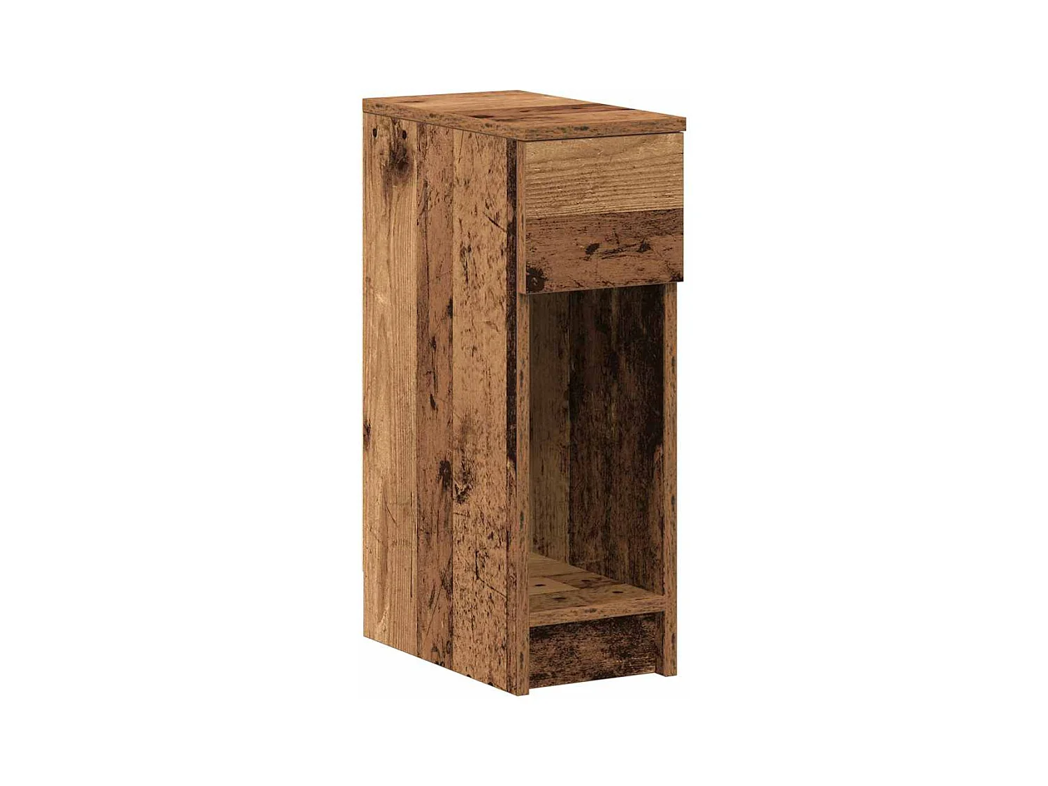 Tables de chevet avec tiroir 2 pcs vieux bois 20x36x60 cm