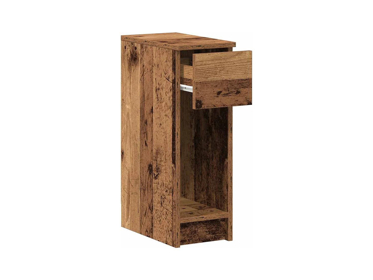 Tables de chevet avec tiroir 2 pcs vieux bois 20x36x60 cm