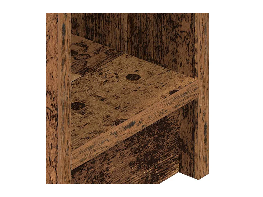 Tables de chevet avec tiroir 2 pcs vieux bois 20x36x60 cm