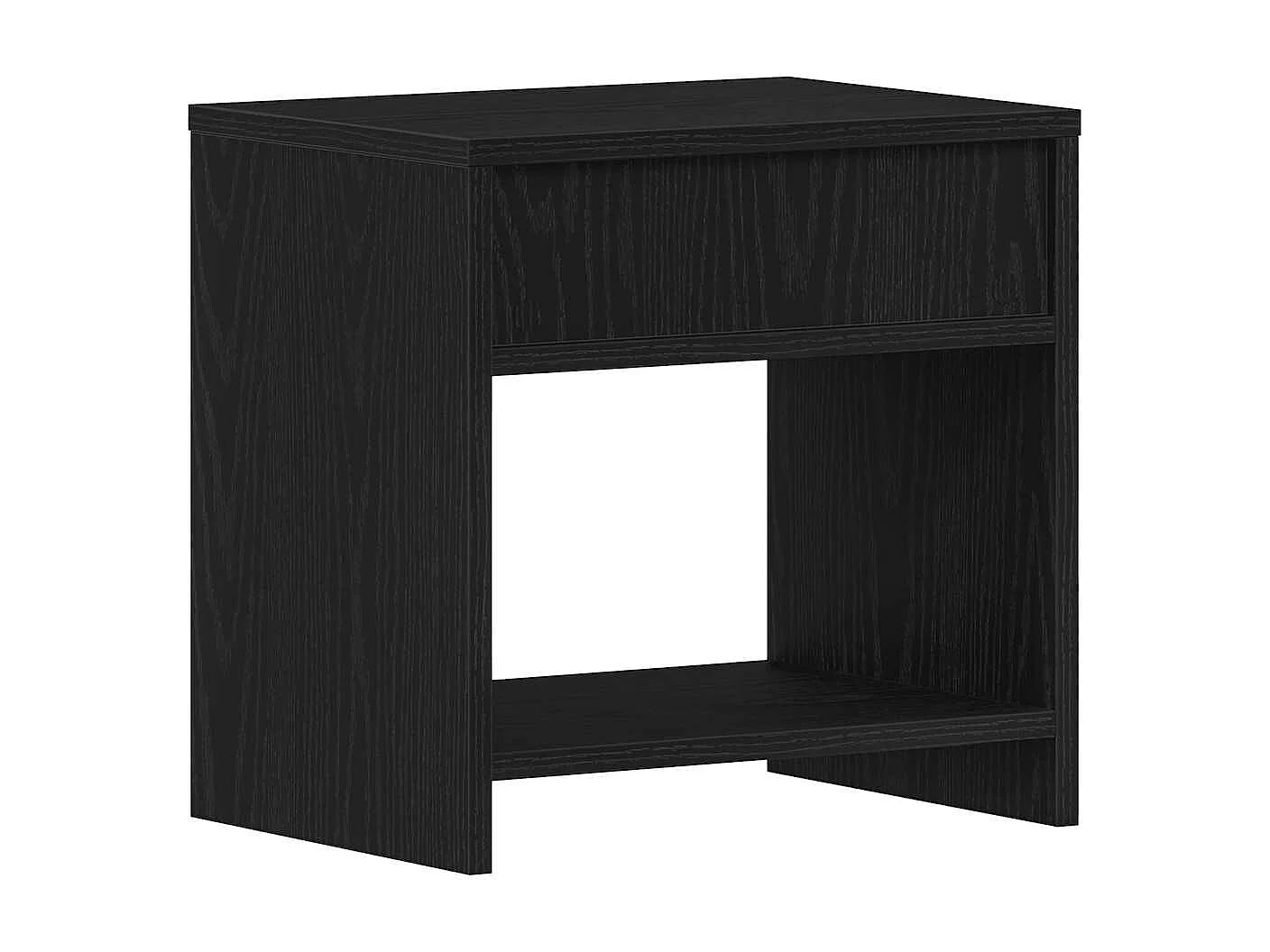 Stück Nachttische, Eiche schwarz, 40 x 30 x 40 cm, Holzwerkstoff