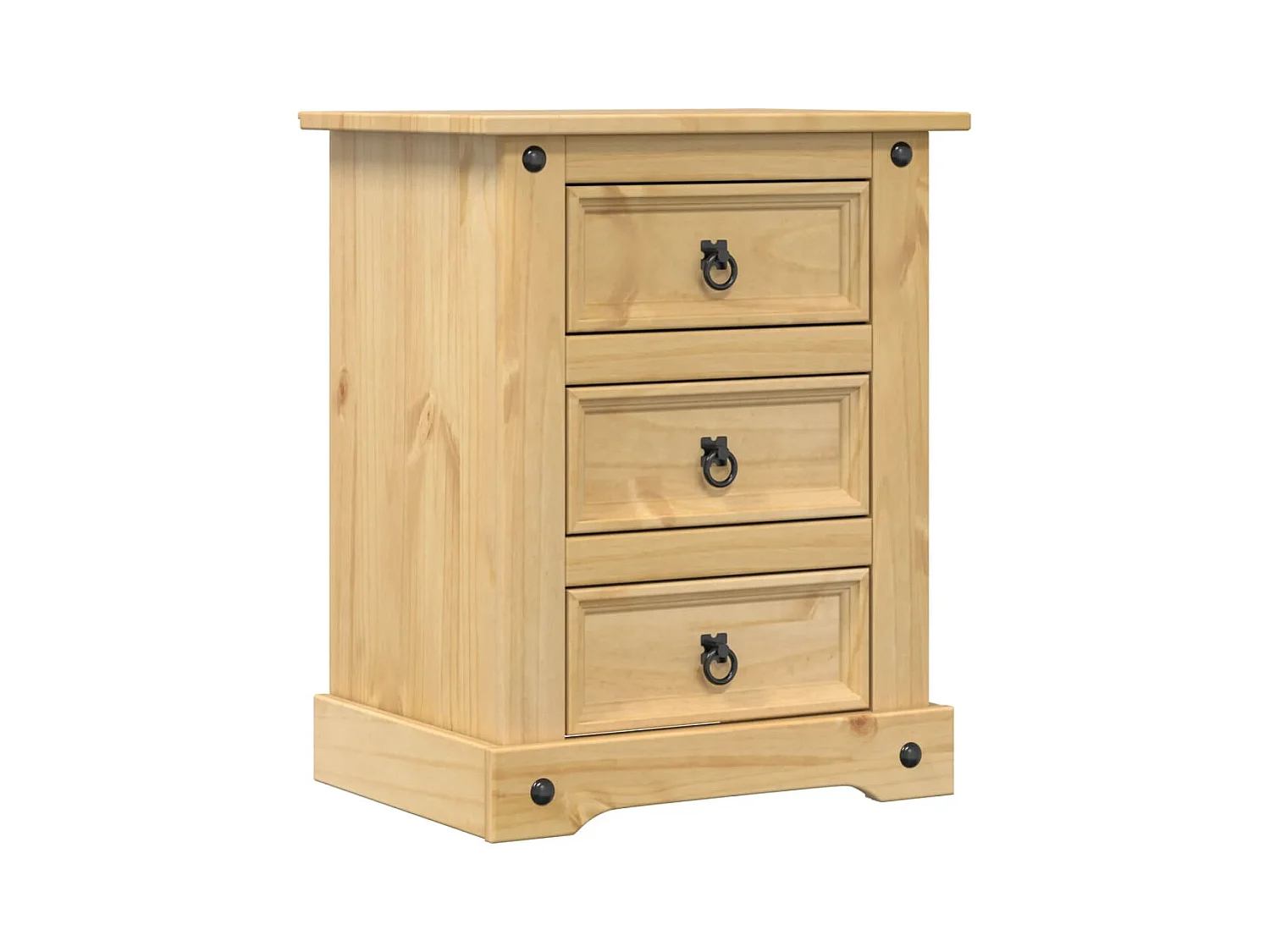 Table de chevet Corona 53x39x66 cm bois de pin massif