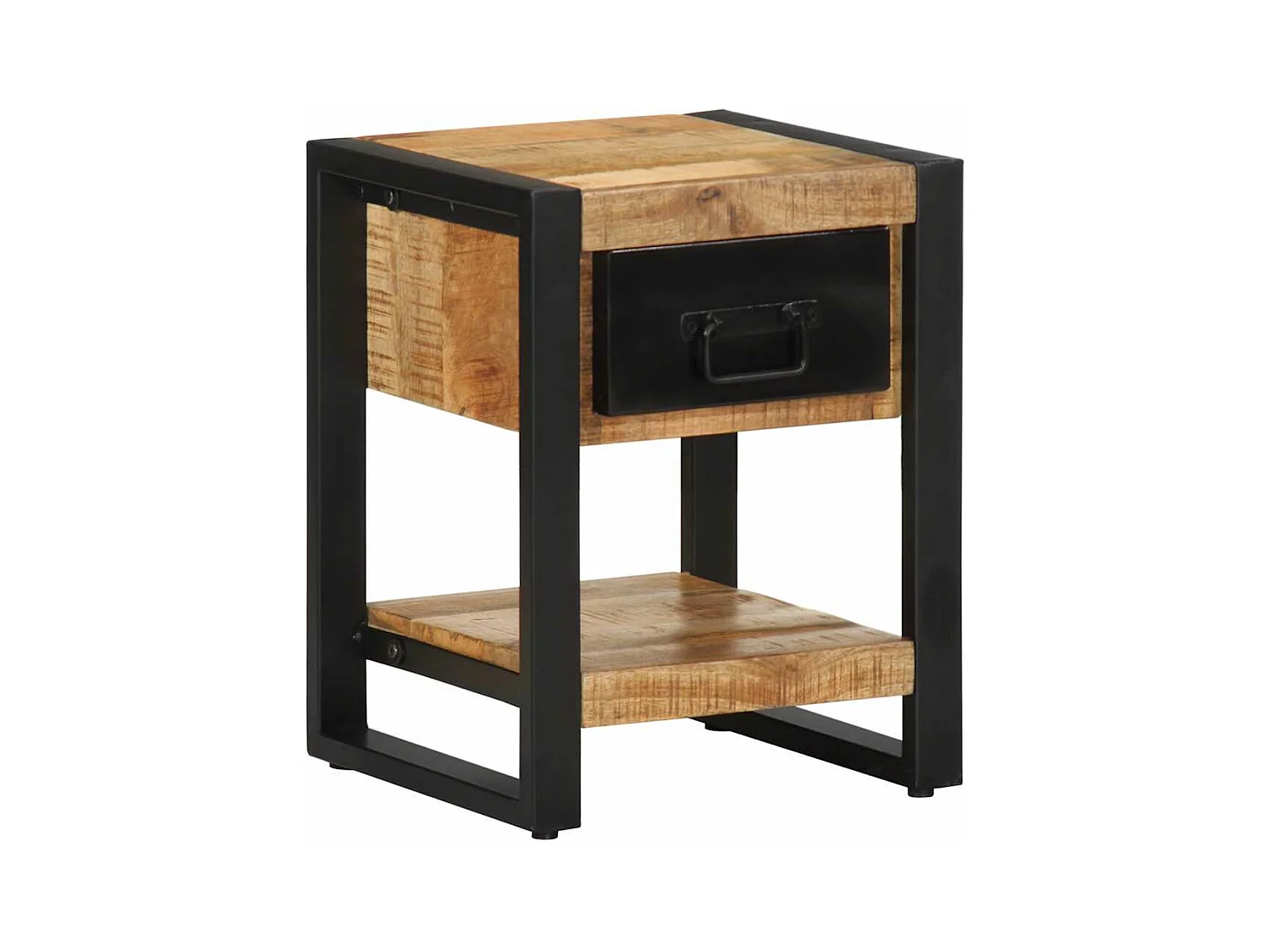 Tables de chevet 2 pcs bois de manguier massif brut