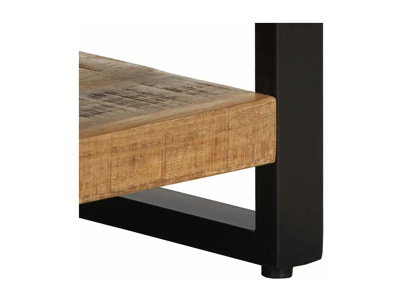 Tables de chevet 2 pcs bois de manguier massif brut