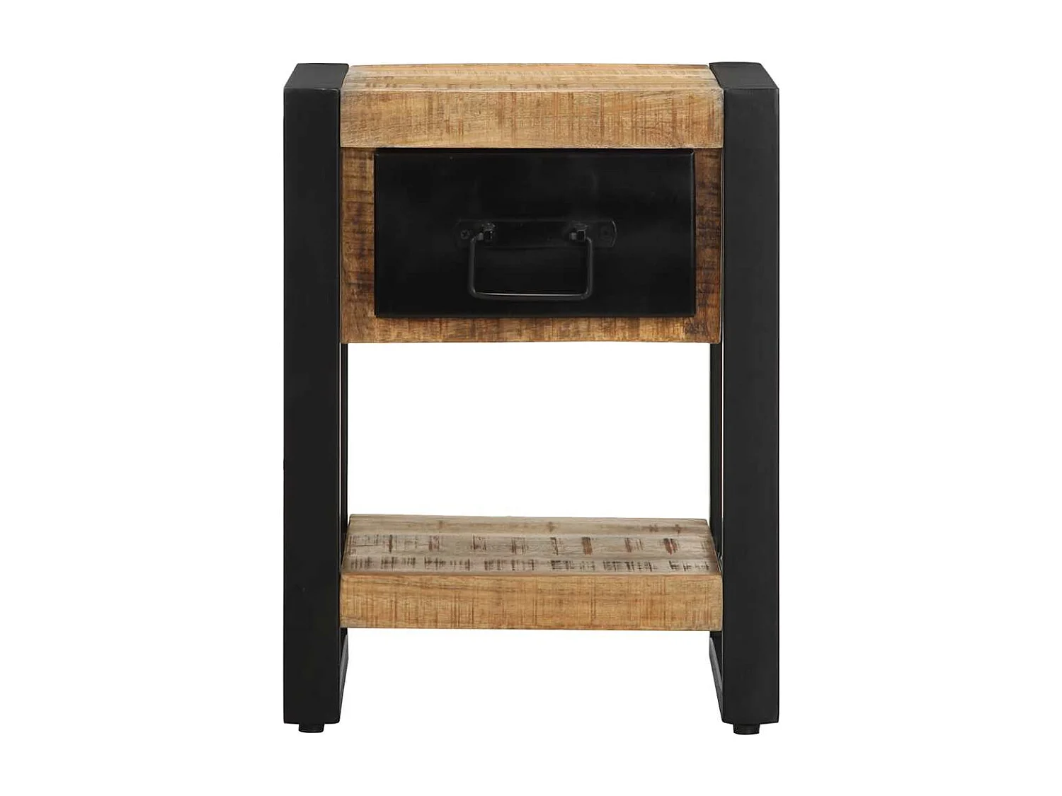 Tables de chevet 2 pcs bois de manguier massif brut