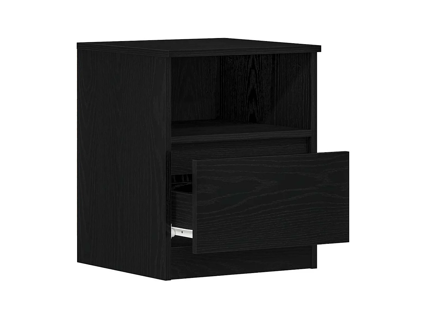 Armoires de chevet 2 pcs Chêne noir 40x40x50 cm en bois d'ingénierie
