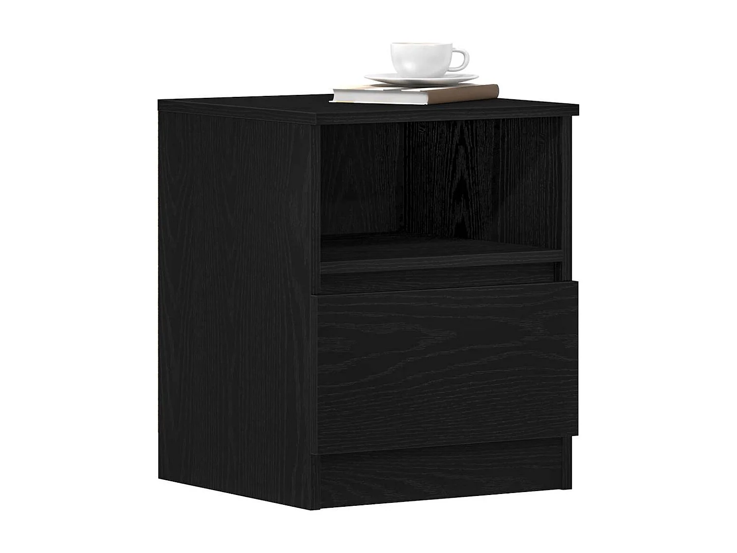 Comodini 2 pezzi Rovere nero 40x40x50 cm legno ingegnerizzato