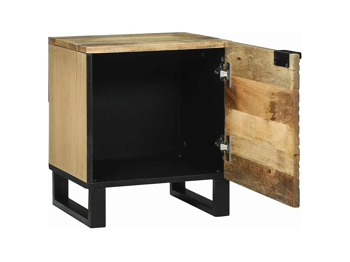 Tables de chevet Marron et Noir 40 x 33.5 x 46 cm
