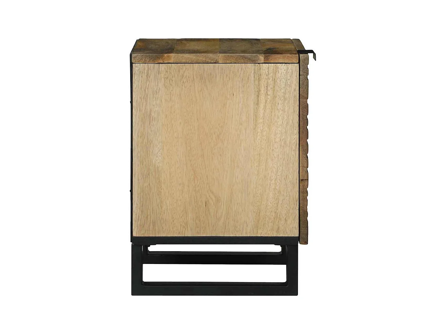 Tables de chevet Marron et Noir 40 x 33.5 x 46 cm