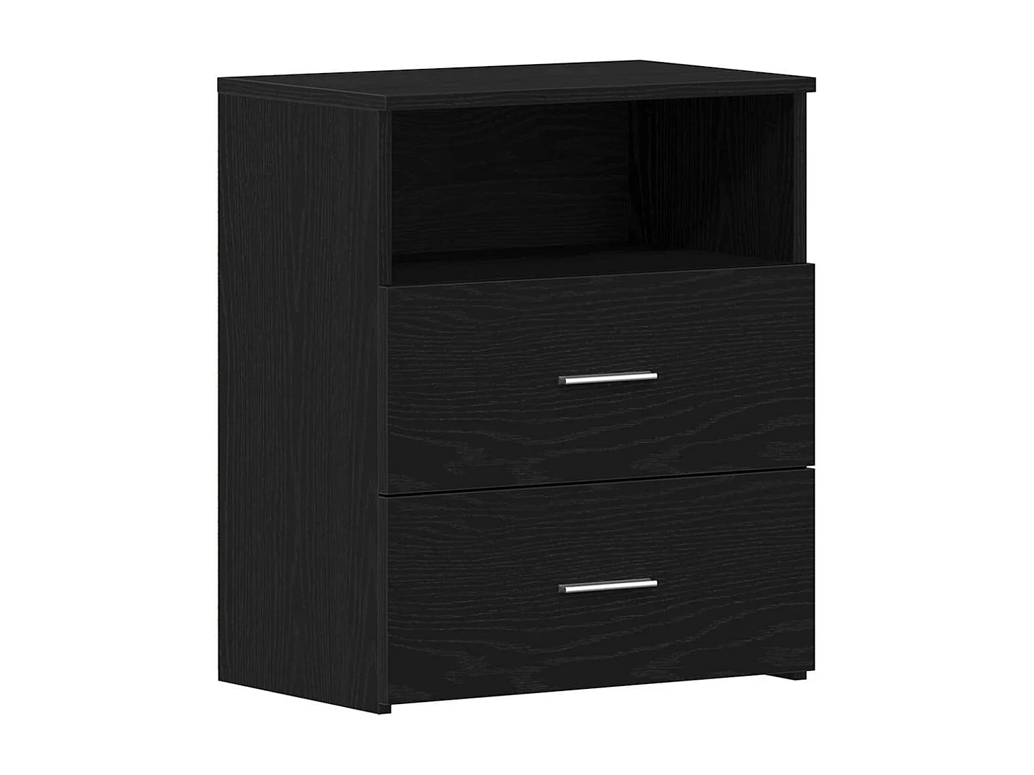 Tables de nuit 2 pcs Chêne Noir 50x32x60cm en bois d'ingénierie