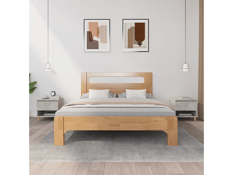 Mesitas de noche 2 uds Gris hormigón 50x46x50 cm Madera de ingeniería