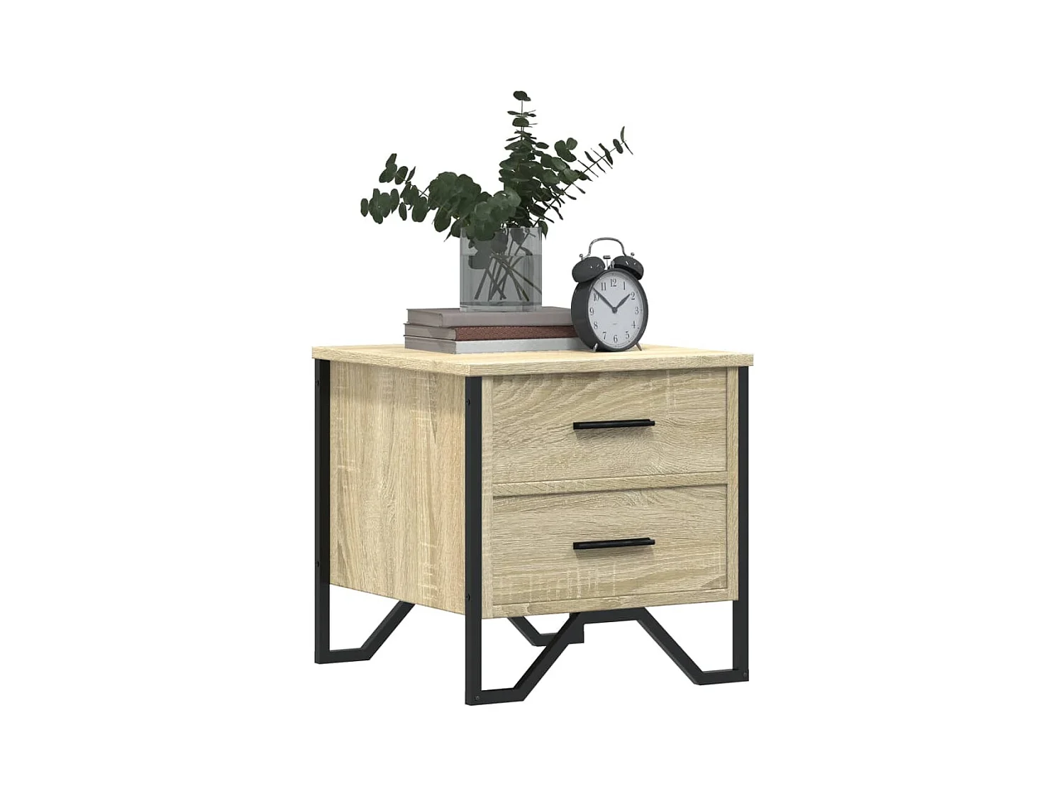 Table de chevet chêne sonoma 40x41x40 cm bois d'ingénierie