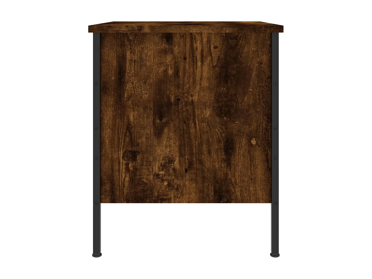 Mesita de noche de roble ahumado 40x42x50 cm madera de ingeniería