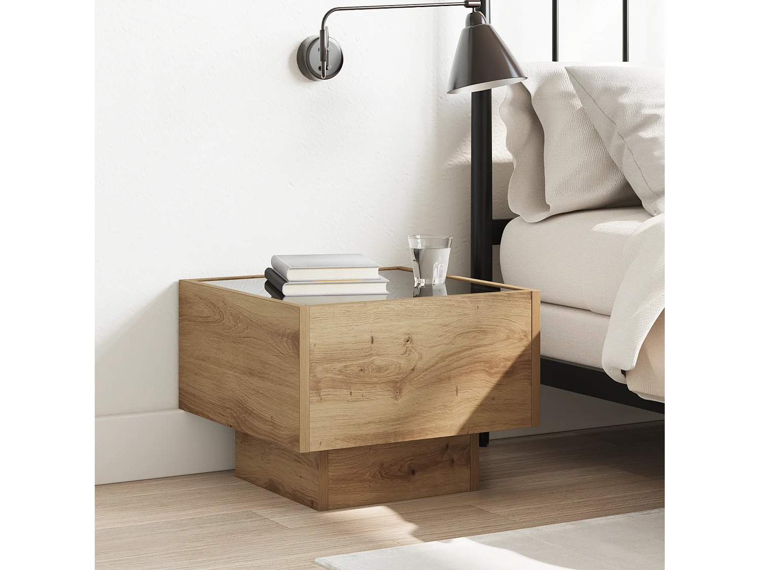 Mueble de almacenaje de roble hecho a mano 40 x 40 x 30 cm