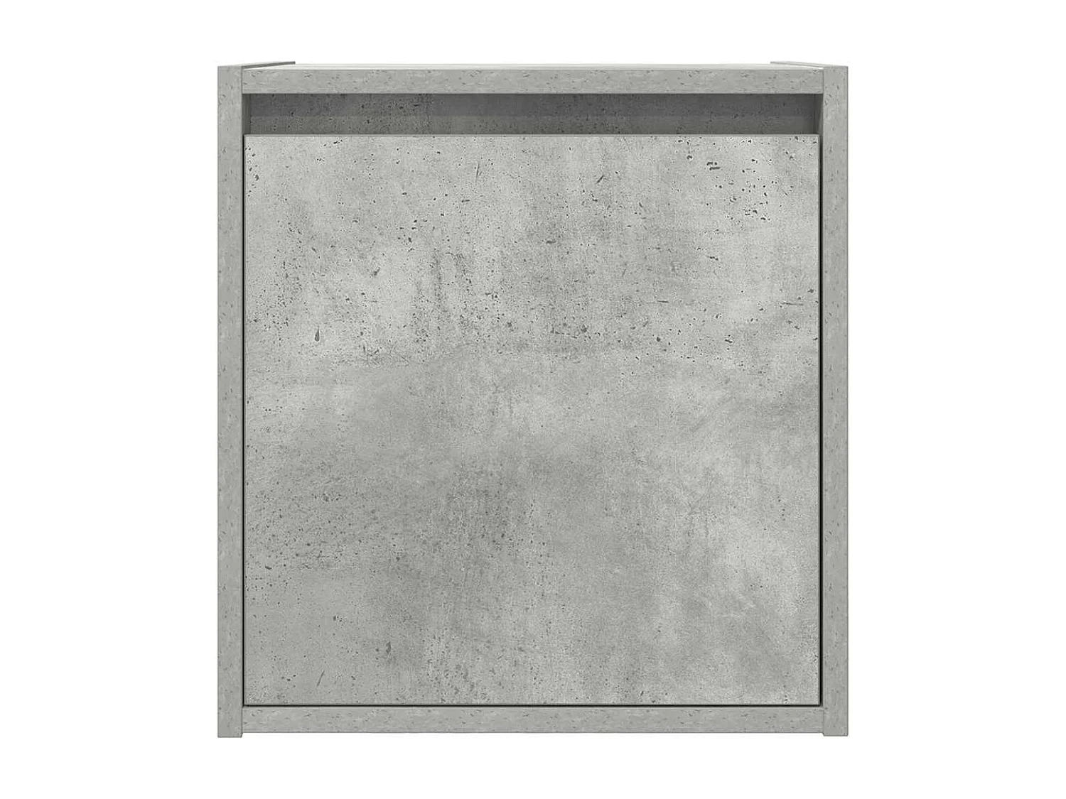 Comodini da parete 2 pz grigio cemento 38x34x40 cm