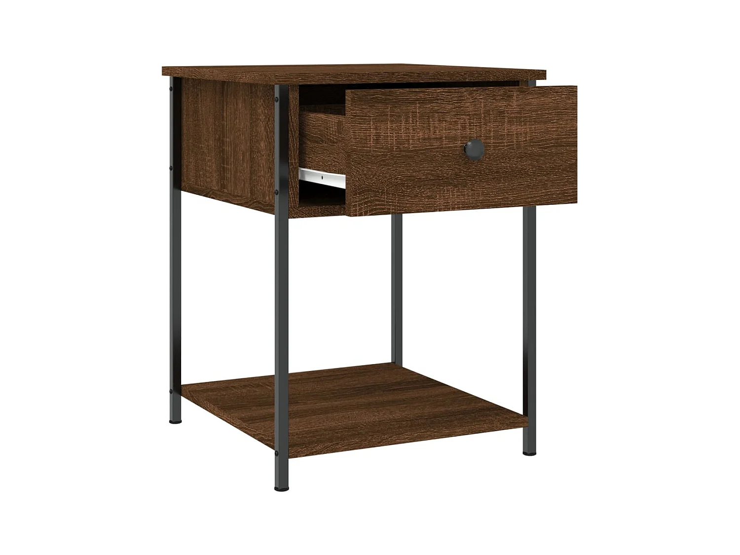 Tables de chevet 2 pcs chêne marron 44x45x58 cm bois ingénierie