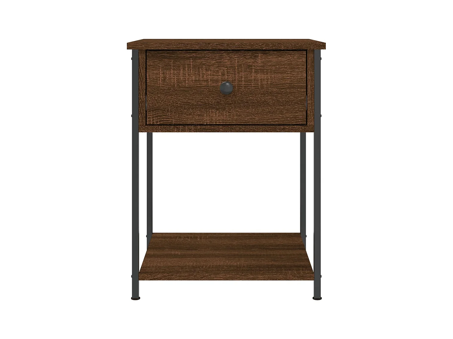 Tables de chevet 2 pcs chêne marron 44x45x58 cm bois ingénierie