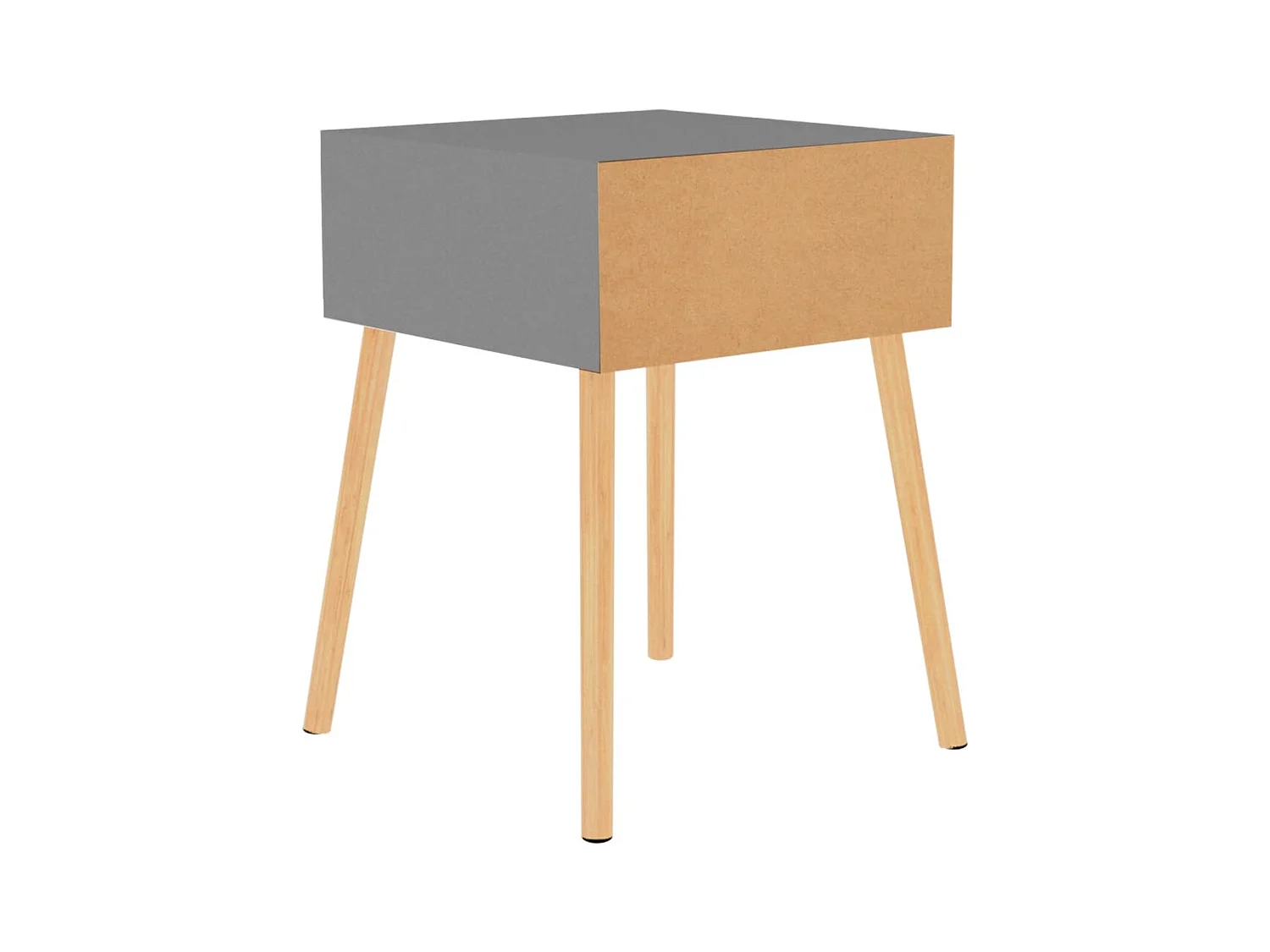 Tables de chevet 2 pcs Gris 40x40x56 cm Bois d'ingénierie