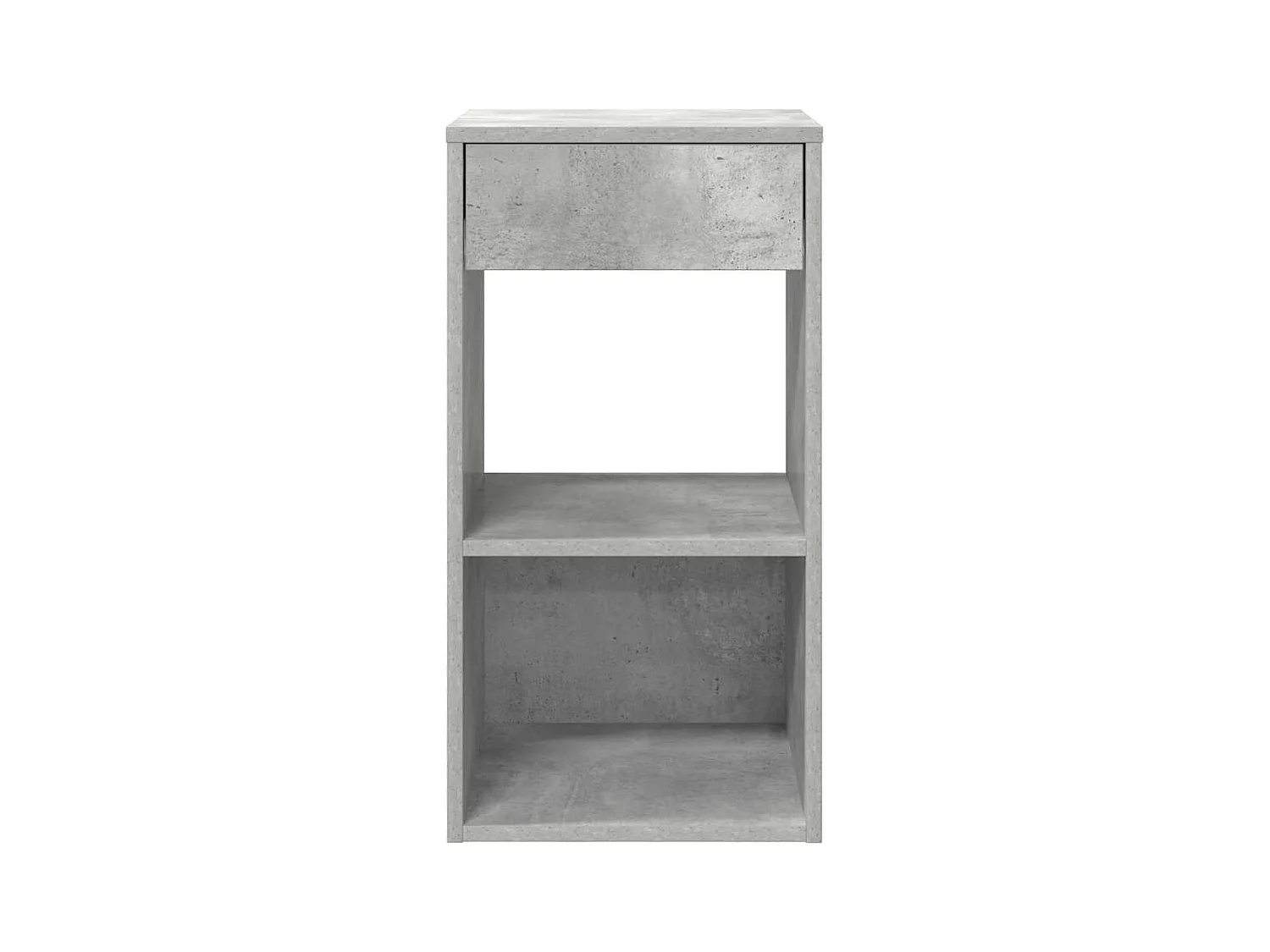 Tables de chevet avec tiroir 2 pcs gris béton 35x34x66,5 cm