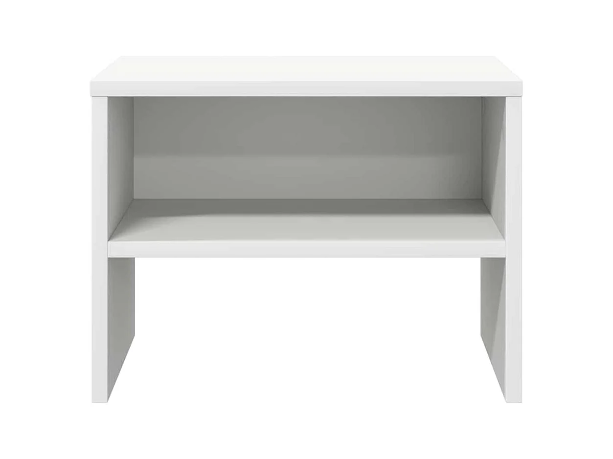 Nachttisch Weiß 40x30x30 cm Holzwerkstoff