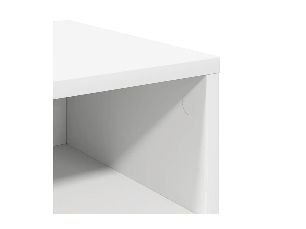 Nachttisch Weiß 40x30x30 cm Holzwerkstoff