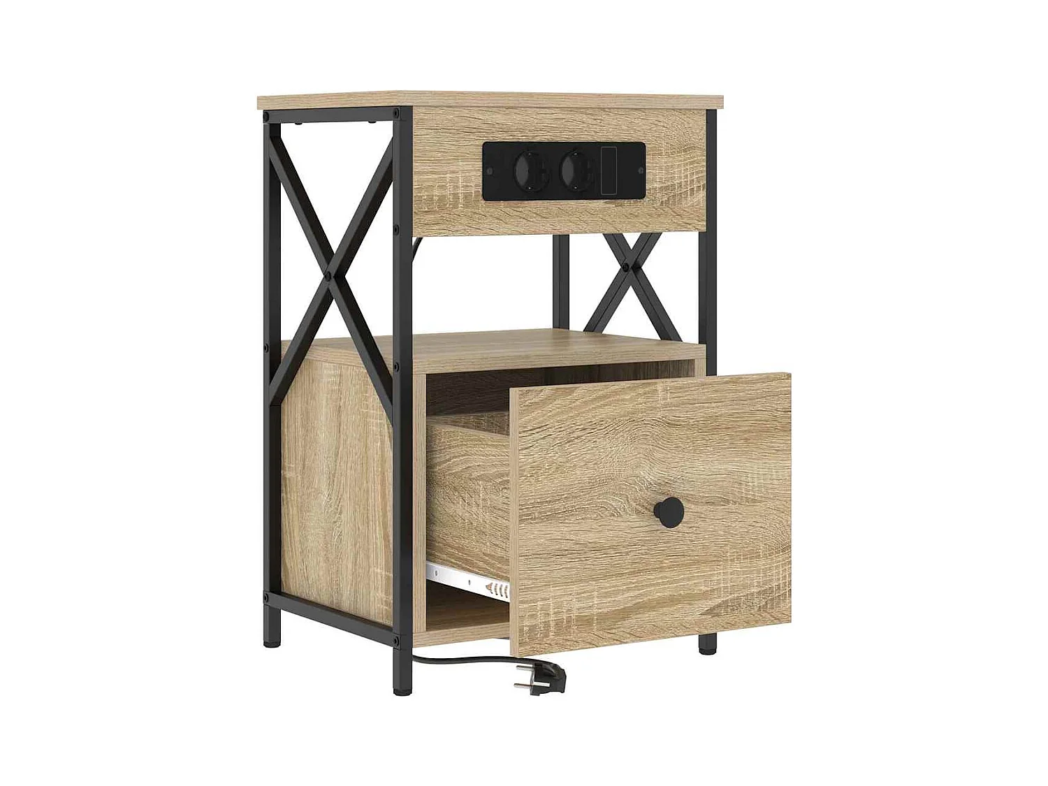 Cabinet de chevet avec tiroir Chêne sonoma 40 x 31 x 60 cm