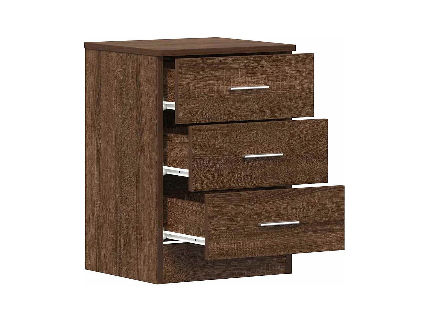 Table de chevet Chêne marron 38x35x56 cm Bois d'ingénierie