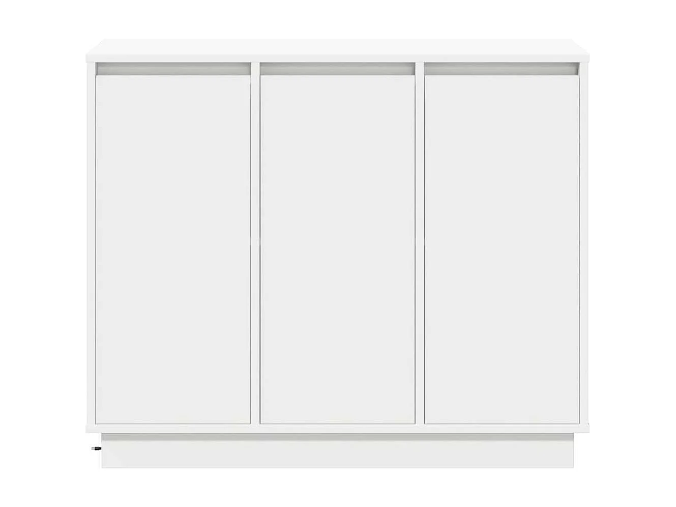 Credenza con LED Bianca 90x32x75 cm in legno ingegnerizzato