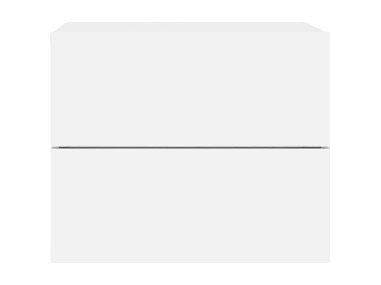 Table de chevet murale avec lumières LED blanc