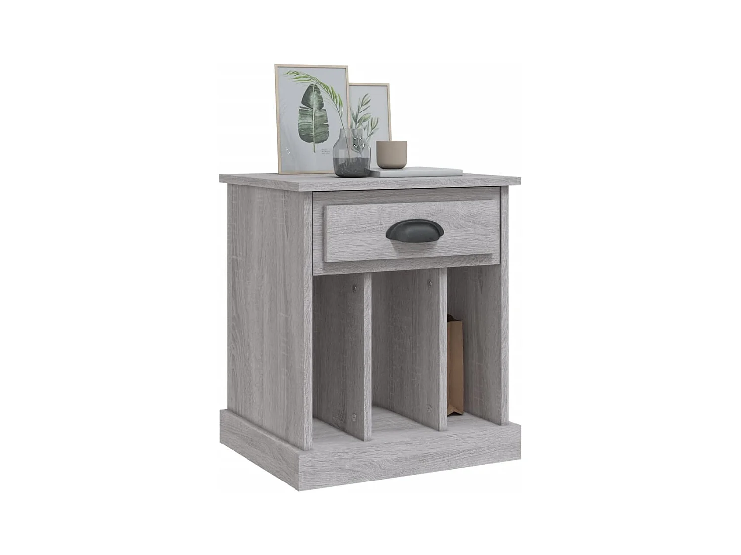 Nachttische 2 Stück Sonomagrau 43x36x50 cm