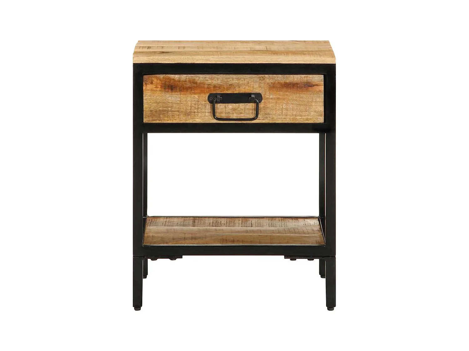 Cabinet de chevet 40x35x50 cm Bois massif de manguier brut