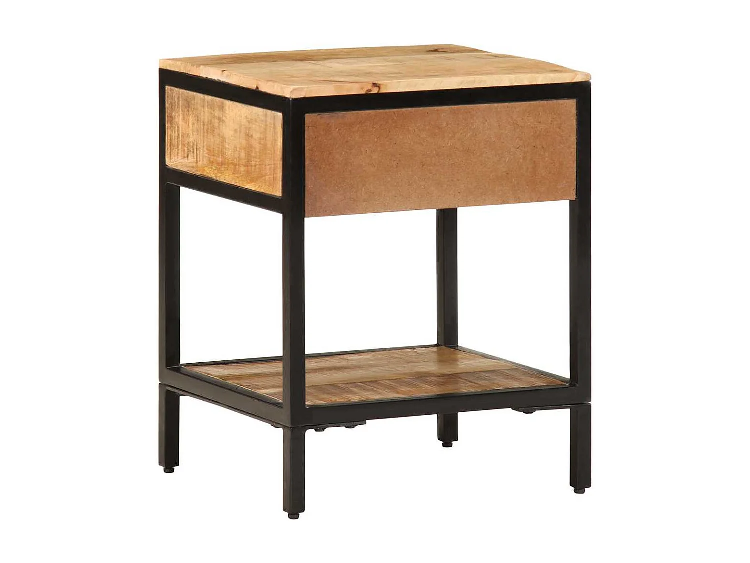 Cabinet de chevet 40x35x50 cm Bois massif de manguier brut